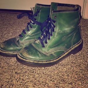 Used Green Doc Marten's